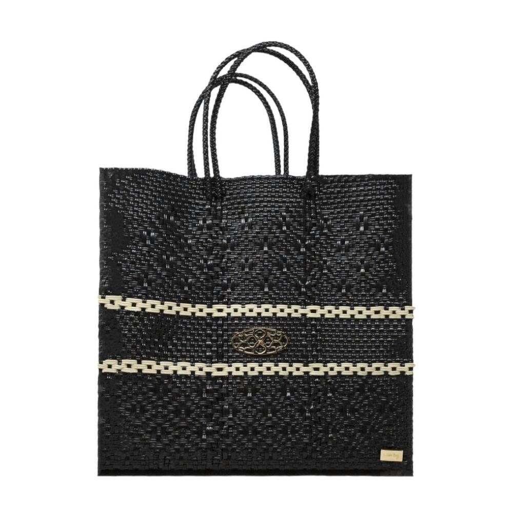 NEW LOLA'S BAG women's medium line tote bag in black